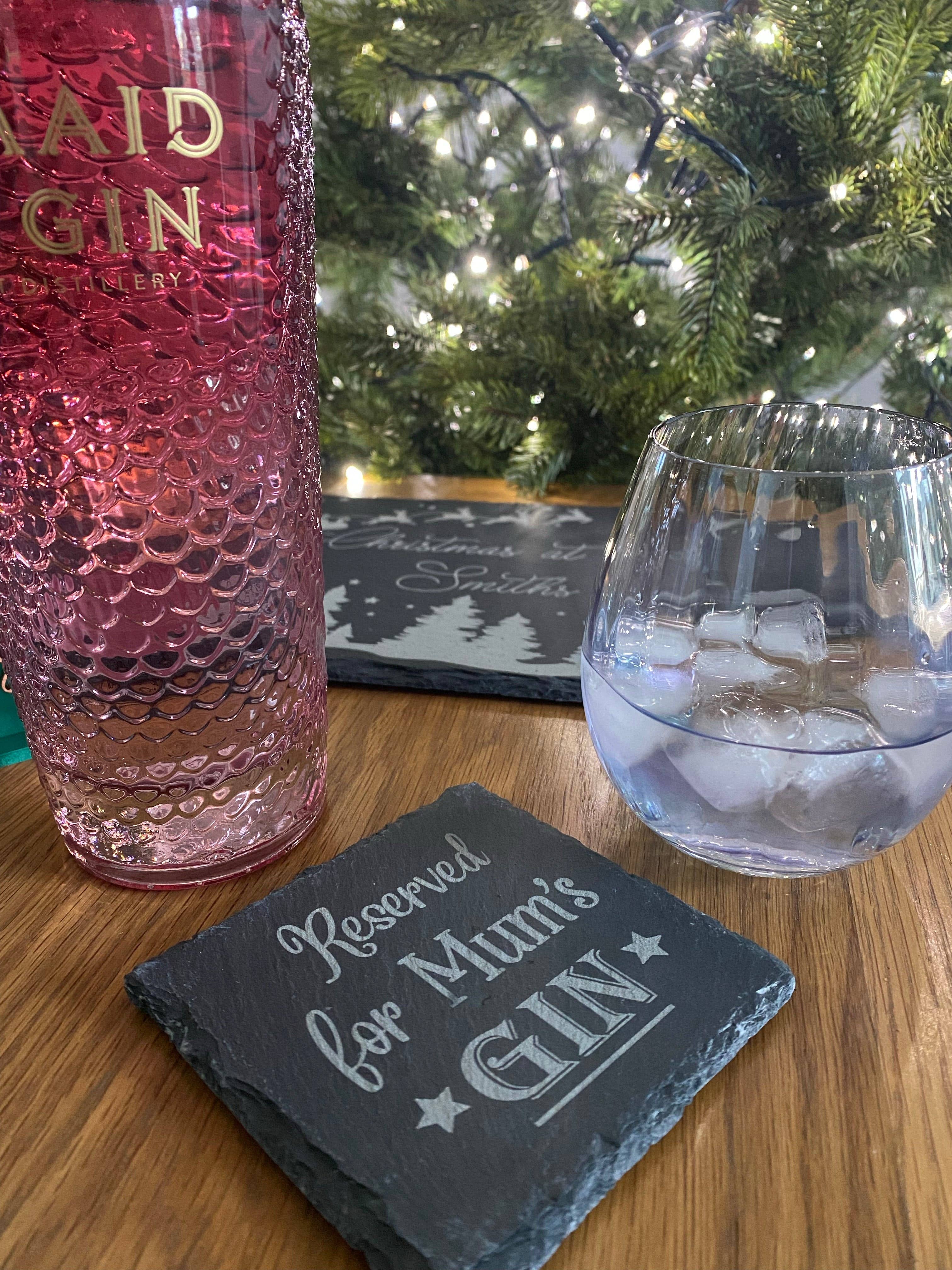 Personalised Slate Drinks Coaster – Gift for Mum, Nan & More